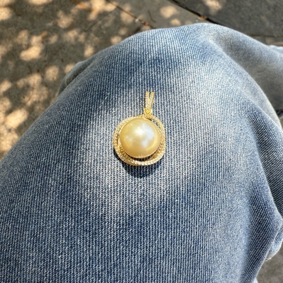 Genuine Natural 13.8mm South Sea Pearl Necklace - Picture 1 of 5